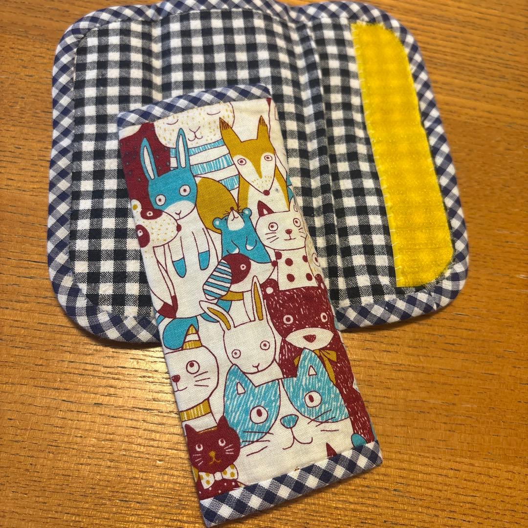 ハンドメイド　スタイ　抱っこ紐よだれカバーなどの写真4枚目