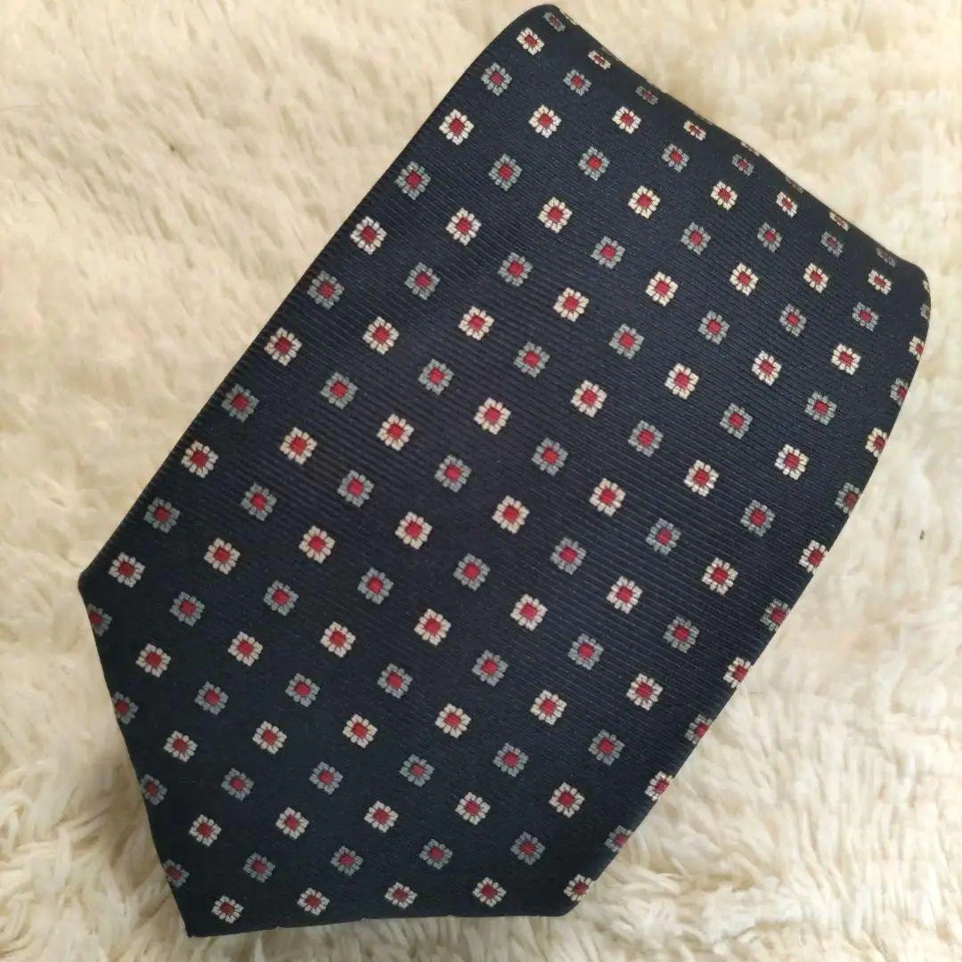 HOXTON シルク ワイドネクタイ ネイビー
