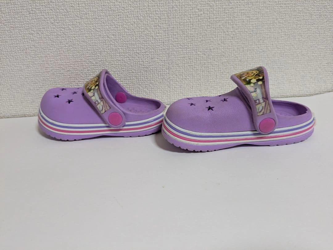 ディズニー ラプンツェル クロッグサンダル 15cm パープル 女の子 キッズの写真7枚目