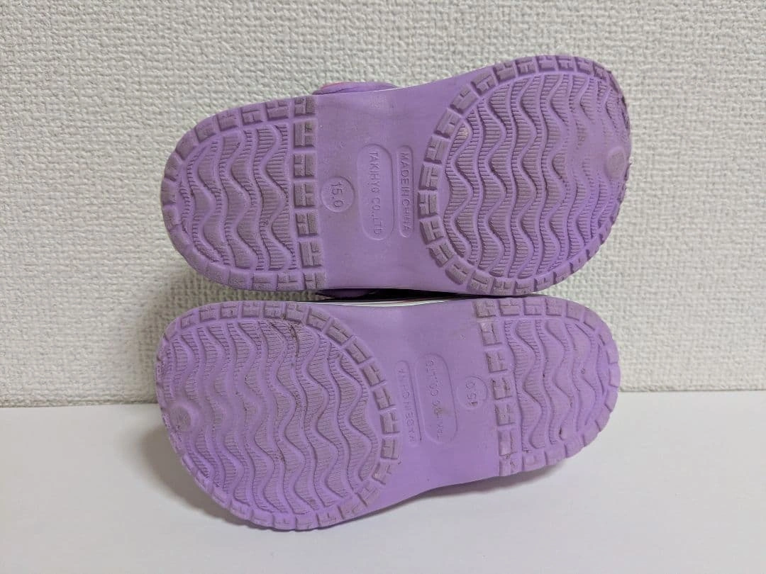 ディズニー ラプンツェル クロッグサンダル 15cm パープル 女の子 キッズの写真8枚目