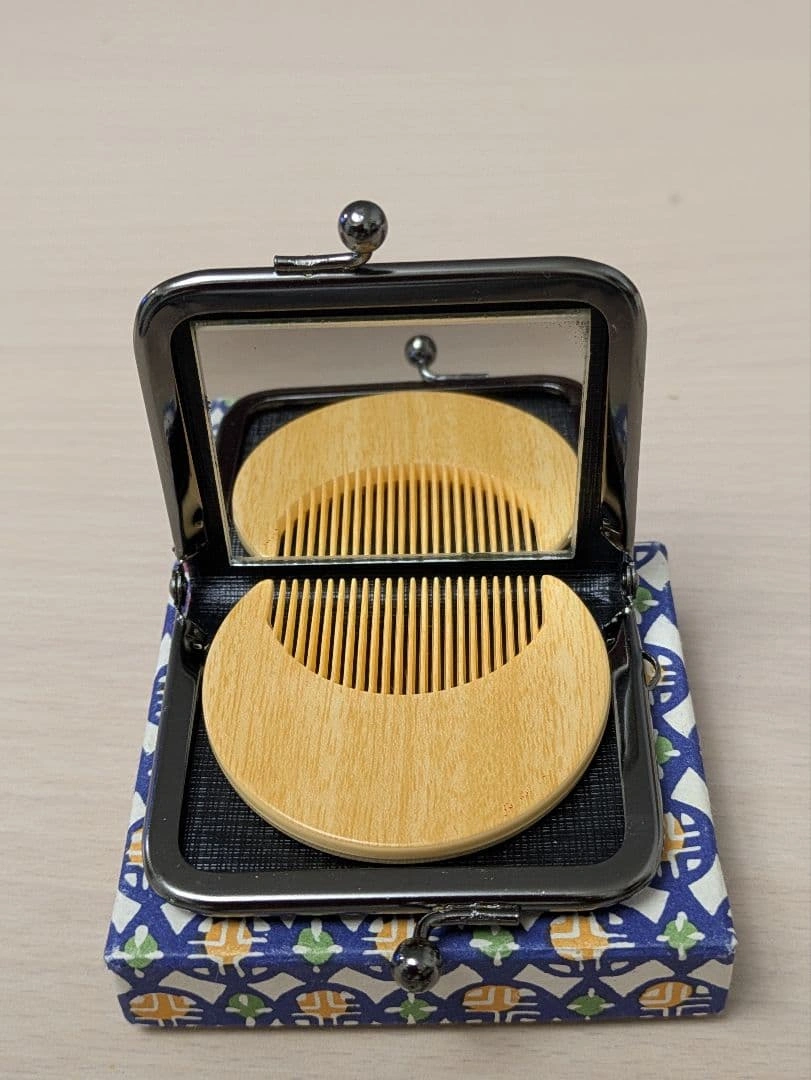 和装☆花柄赤鏡と櫛セットの写真2枚目