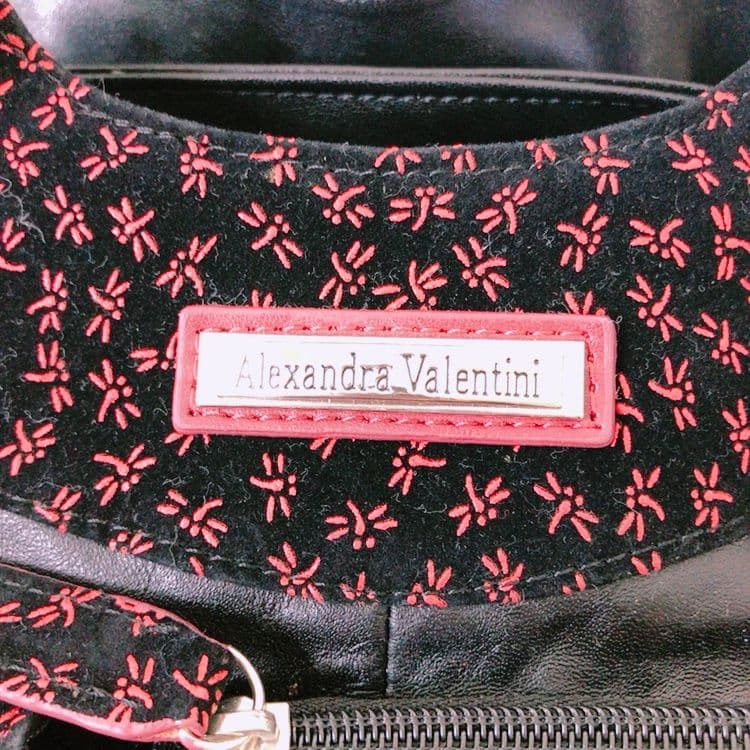 【最終値下げ！！6月末迄処分！！】Alexandra Valentini トンボ柄 ハンドバッグの写真5枚目