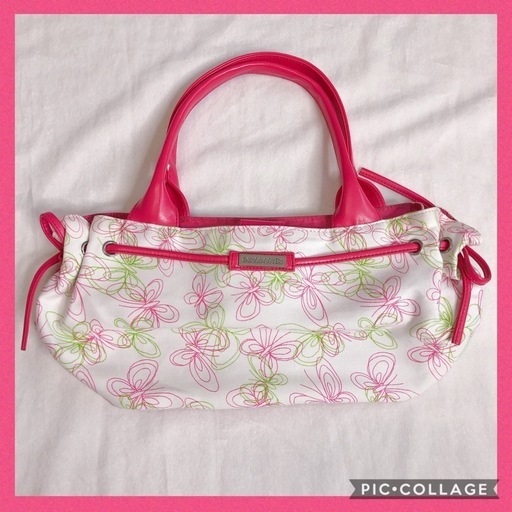 エンリココベリ ハンドバッグ ピンク 花柄