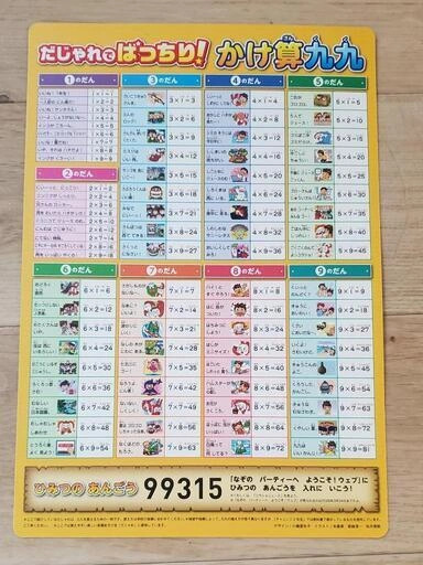 【無料】2年生九九ポスター&下敷き(チャレンジ)の写真4枚目