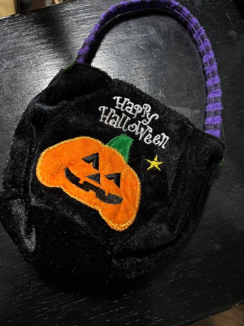 ハロウィン かぼちゃ刺繍バッグ