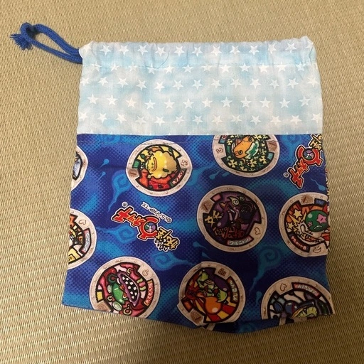 ハンドメイド 妖怪ウォッチ 巾着袋2個セットの写真2枚目