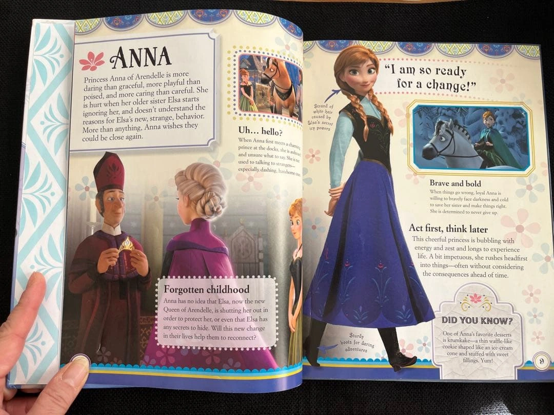 アナ雪 英語絵本 ファンブック ハードカバーの写真3枚目