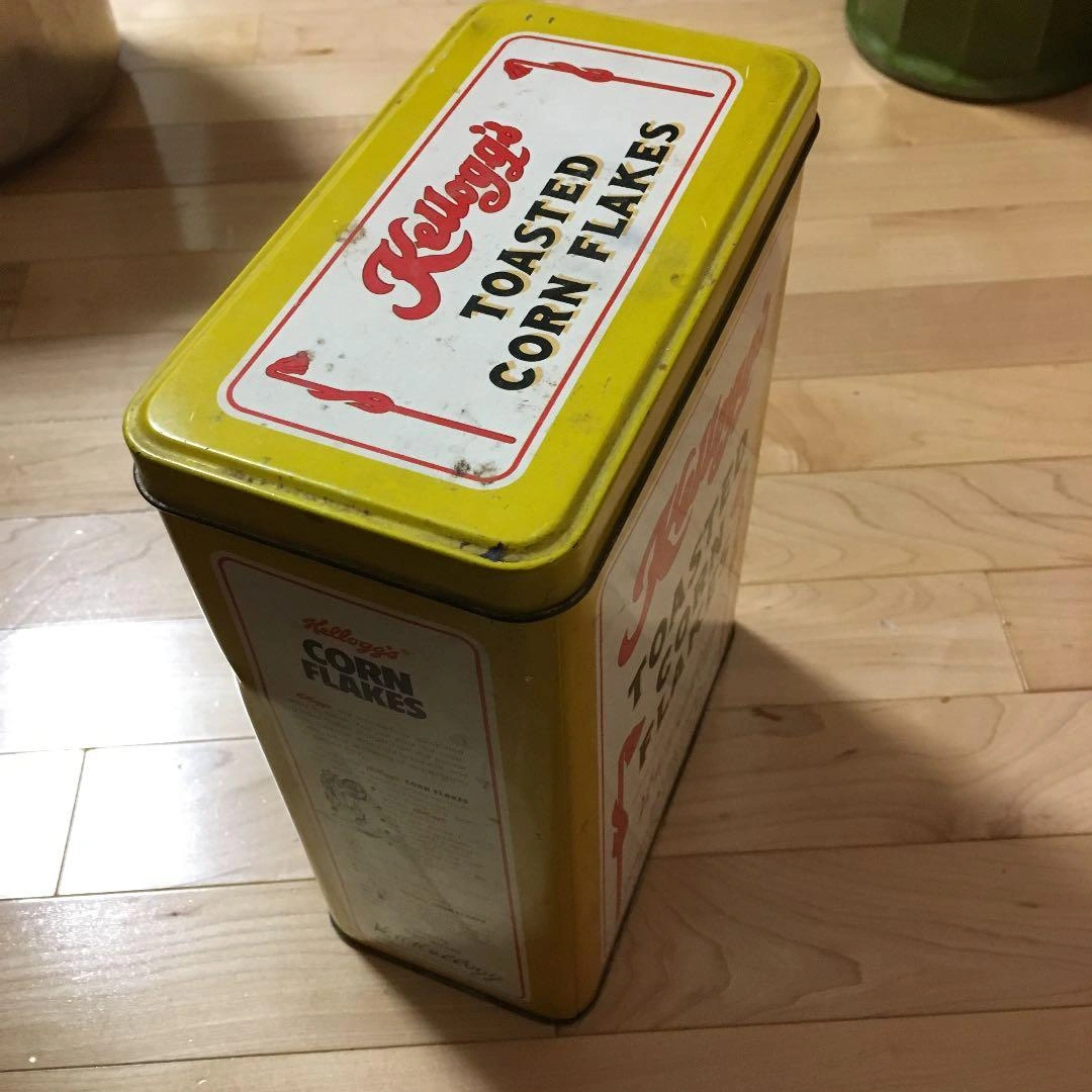 コーンフレーク缶 アンティーク レトロの写真3枚目
