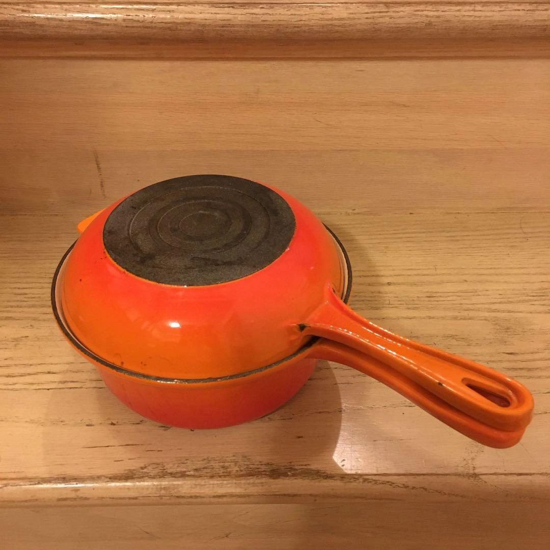 ル クルーゼ 鍋 アンティーク オレンジ