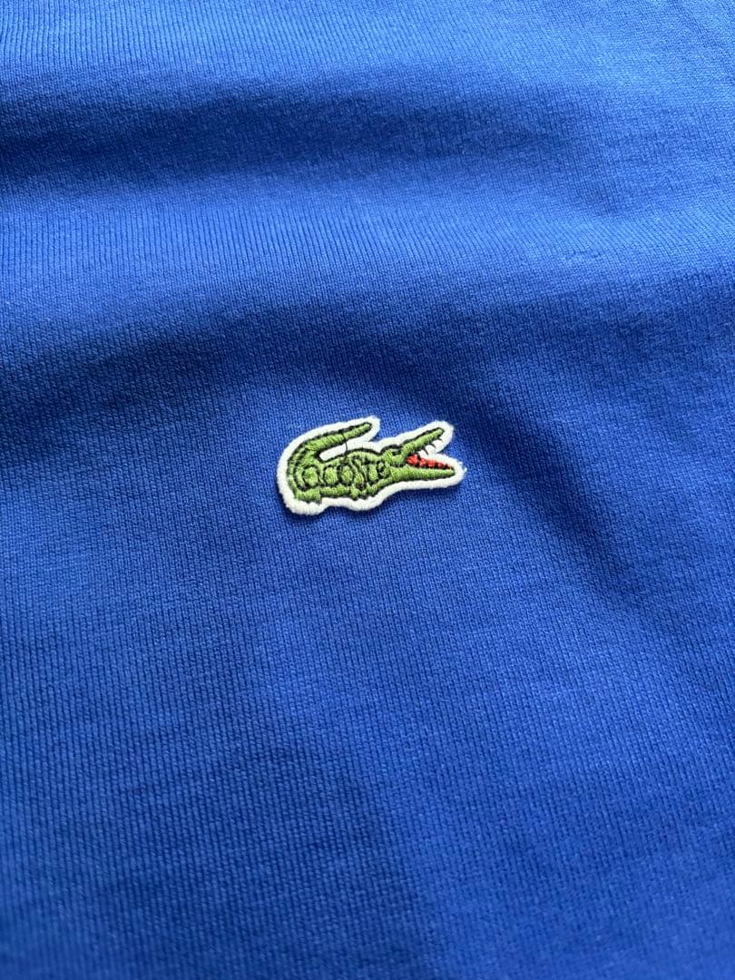 LACOSTE x beamsブルー Tシャツ mの写真2枚目