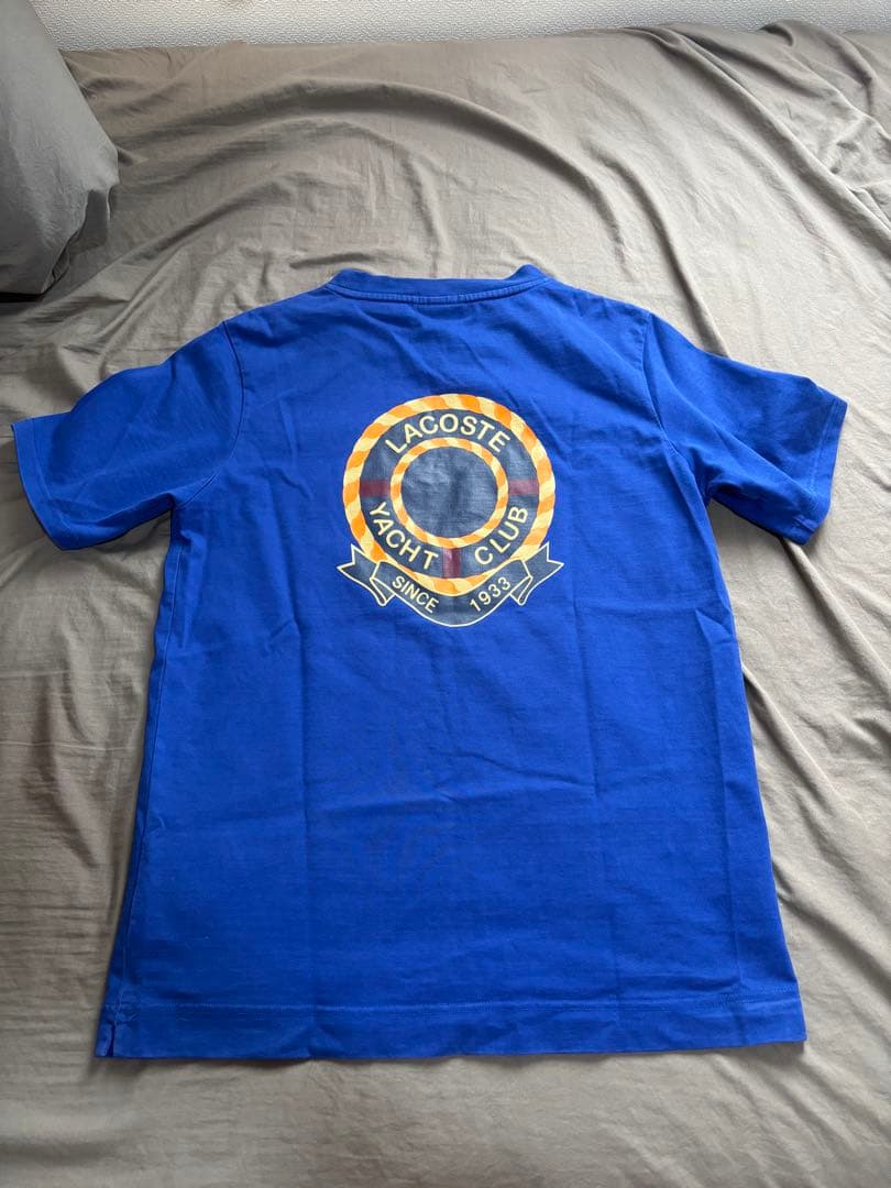 LACOSTE x beamsブルー Tシャツ mの写真4枚目