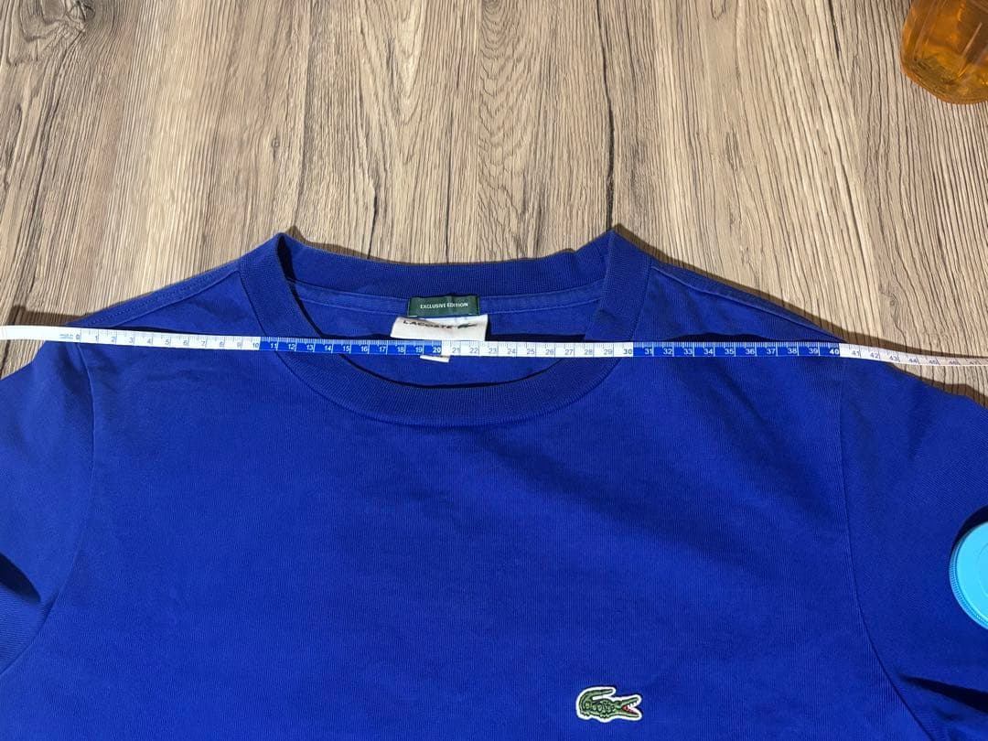 LACOSTE x beamsブルー Tシャツ mの写真7枚目
