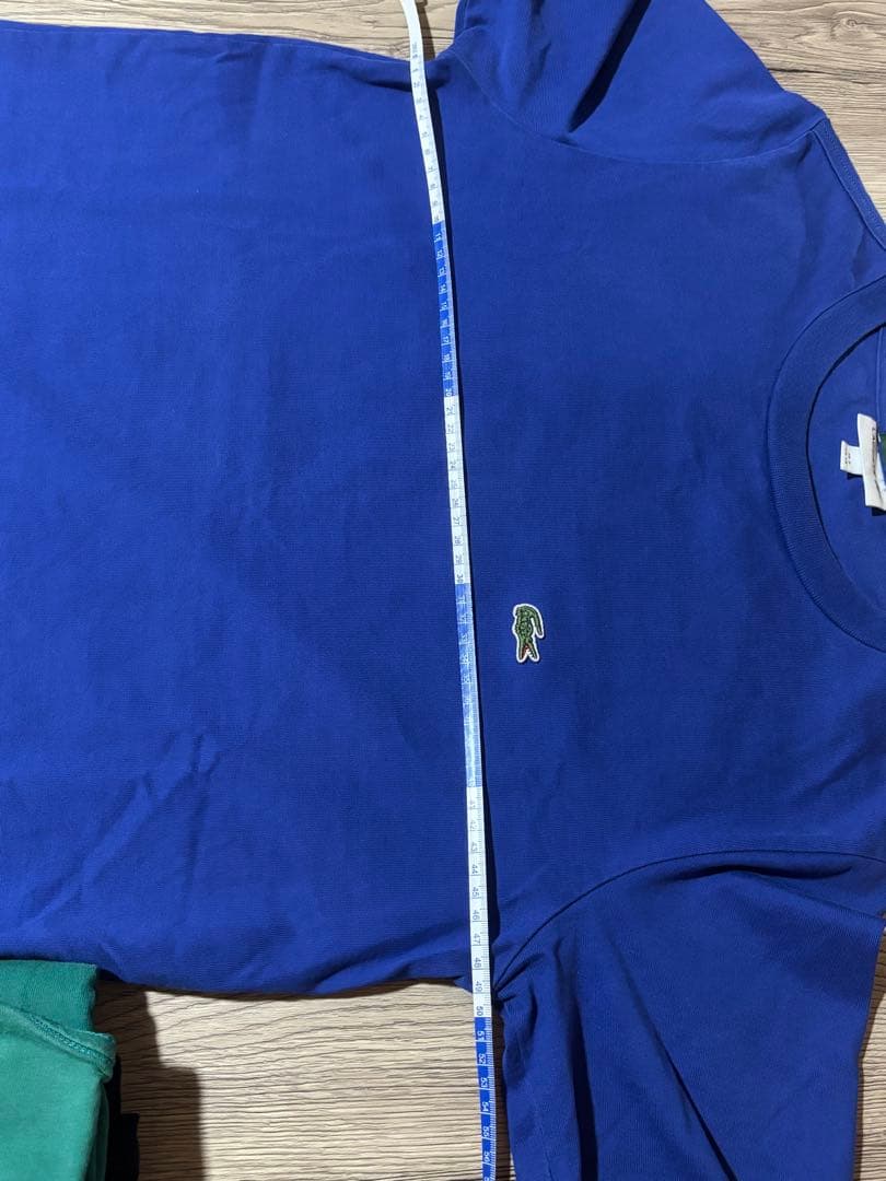 LACOSTE x beamsブルー Tシャツ mの写真9枚目