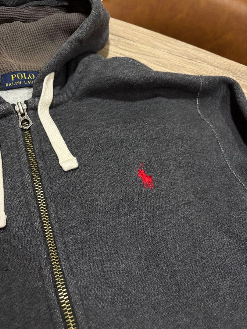 Polo Ralph Lauren グレー パーカーの写真2枚目