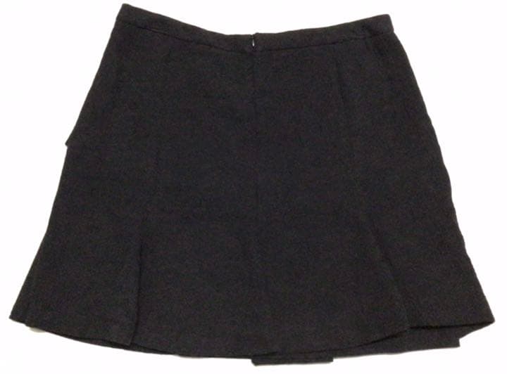 美品　ザラ　ジャガード地柄　フリルスカート　ヒップハング　黒　日本M/ usSの写真2枚目