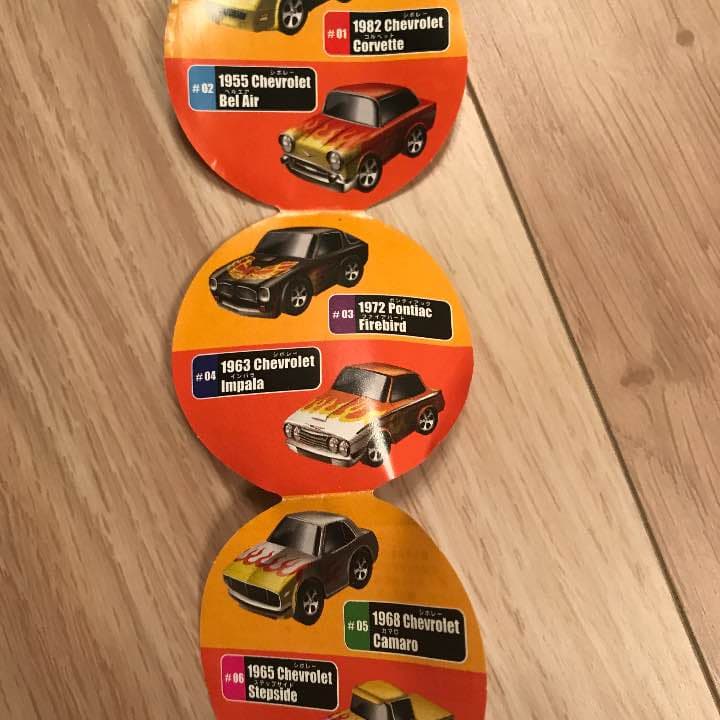 ミニカー   ＦＩＲＥ　ＧＭ名車プルバックカー　全６種