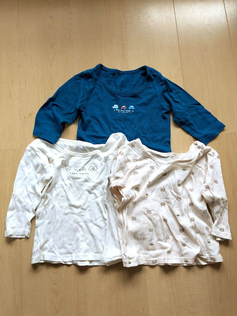 ベビーシャツ 3枚セット 90cm