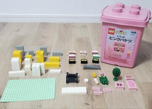 【レゴ②】レゴSYSTEM ピンクバケツ