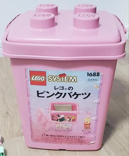 【レゴ②】レゴSYSTEM ピンクバケツの写真2枚目