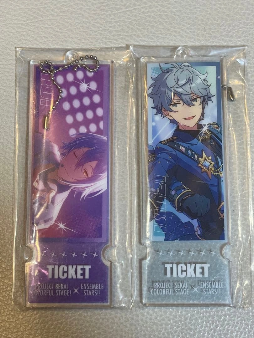バラ売り可 あんさんぶるスターズ プロセカ チケット風アクリルキーチェーン