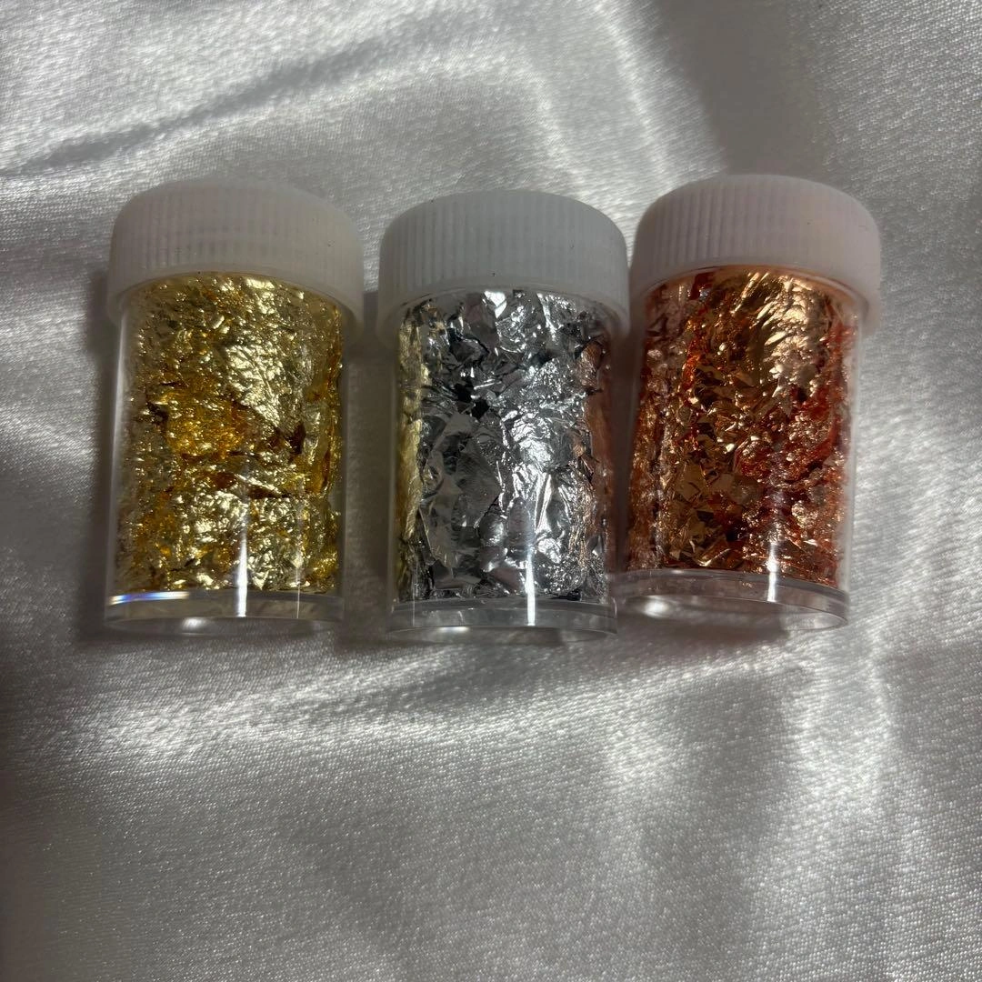 レジン 封入 ネイル パーツ 金箔3色セット