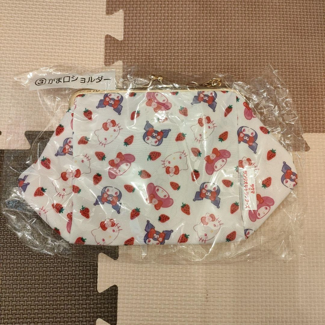 【新品】サンリオ×サクマコラボ がま口ショルダーバッグ クロミ マイメロ キティ