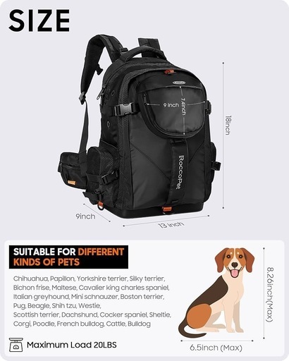 定価1万円 美品　犬猫用キャリーリュック 登山アウトドア用の写真2枚目