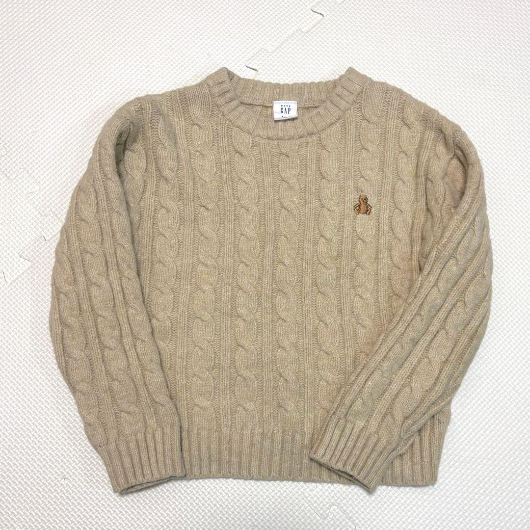 baby GAP カシミヤタッチ ケーブルニットセーター100