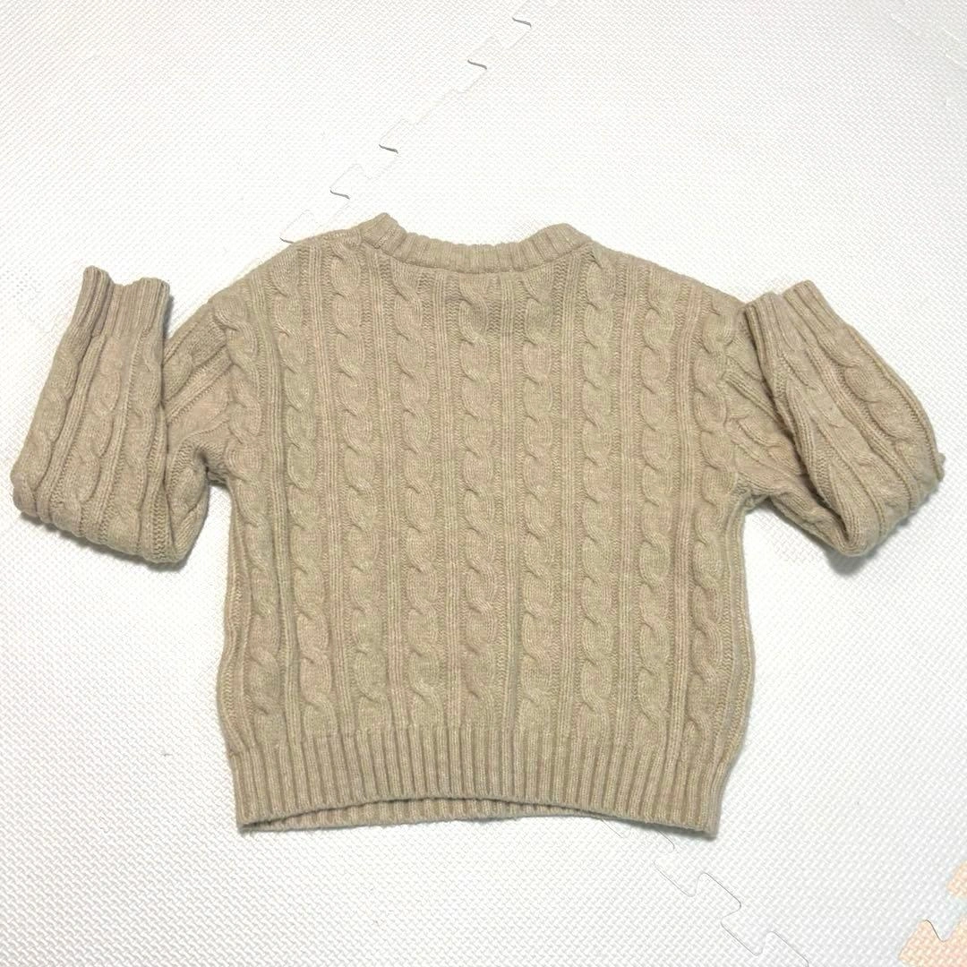 baby GAP カシミヤタッチ ケーブルニットセーター100の写真2枚目