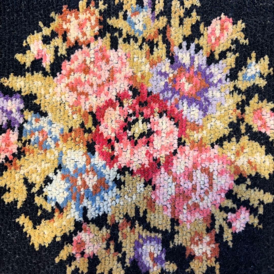 FEILER 花柄ショルダーバッグ 黒の写真2枚目