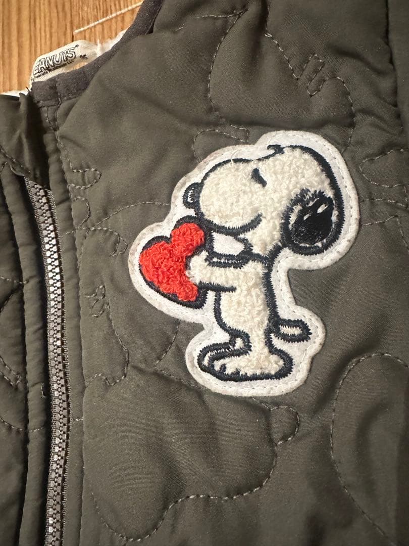 PEANUTS スヌーピー キルティングアウター 95cmの写真4枚目