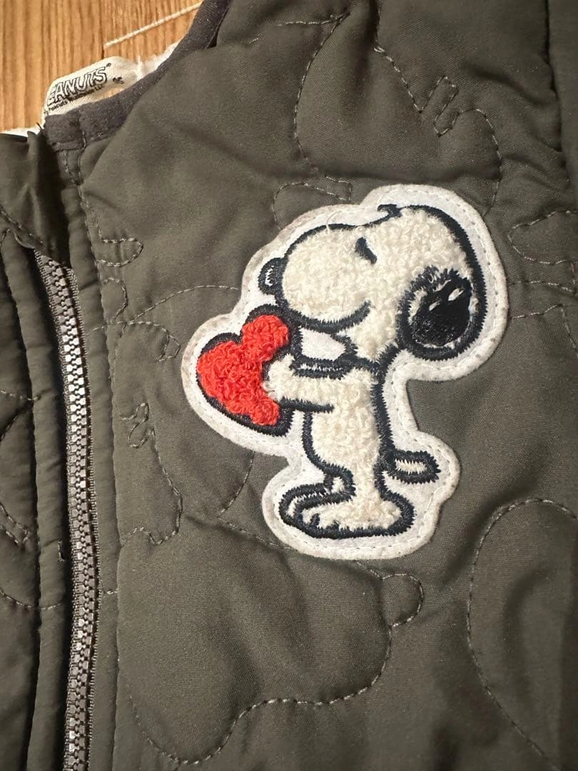 PEANUTS スヌーピー キルティングアウター 95cmの写真4枚目