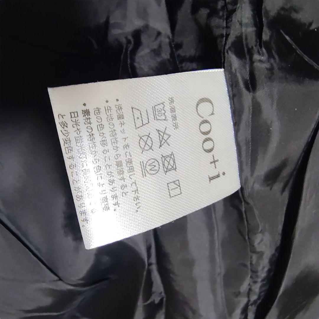 Coo+i バックスリット チェスターコート クーイ グレンチェック グレー Mの写真5枚目