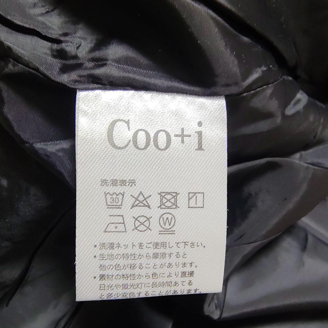 Coo+i バックスリット チェスターコート クーイ グレンチェック グレー Mの写真6枚目