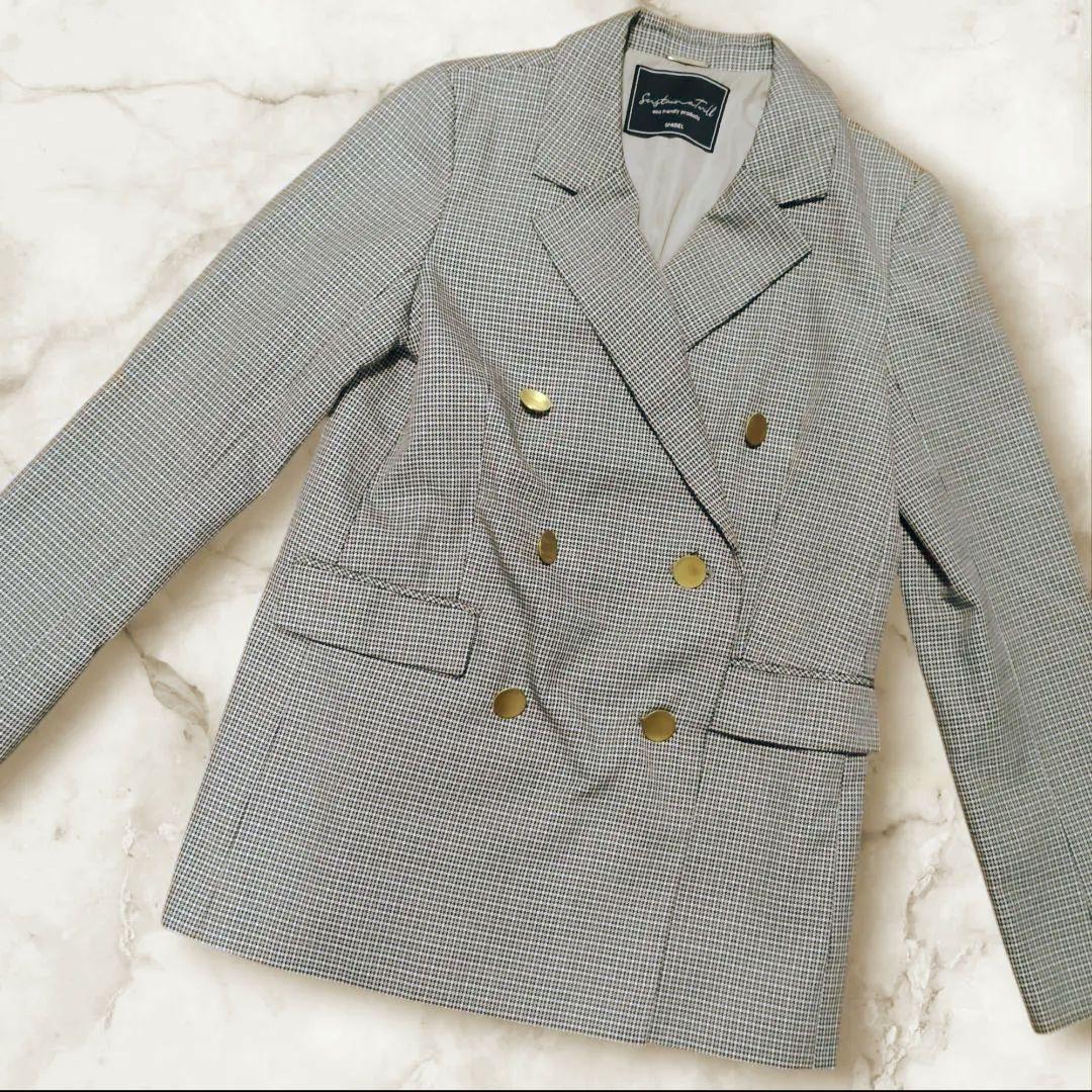 【美品】SNIDEL Sustainable　ダブルジャケット 金ボタン　0