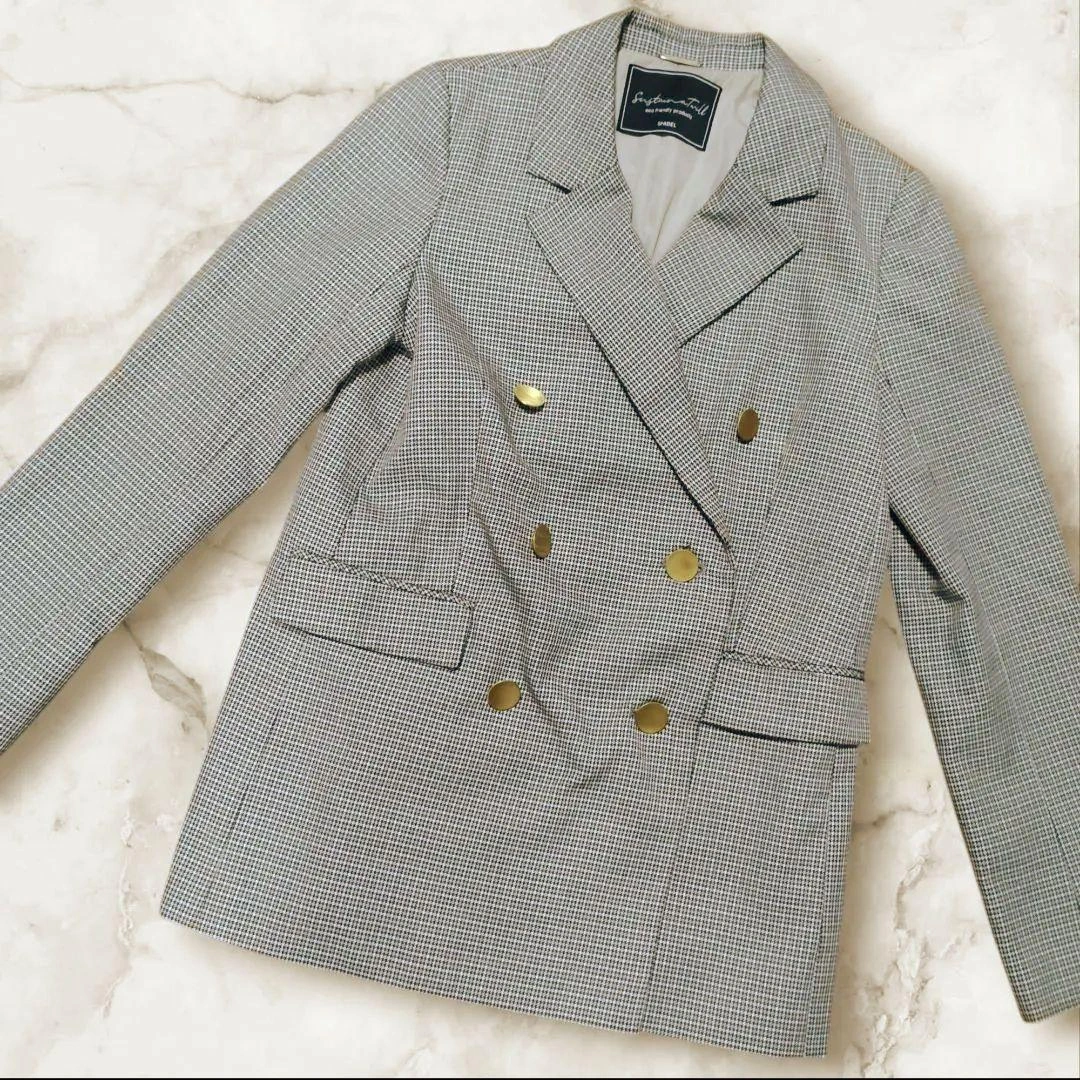 【美品】SNIDEL Sustainable ダブルジャケット 金ボタン 0