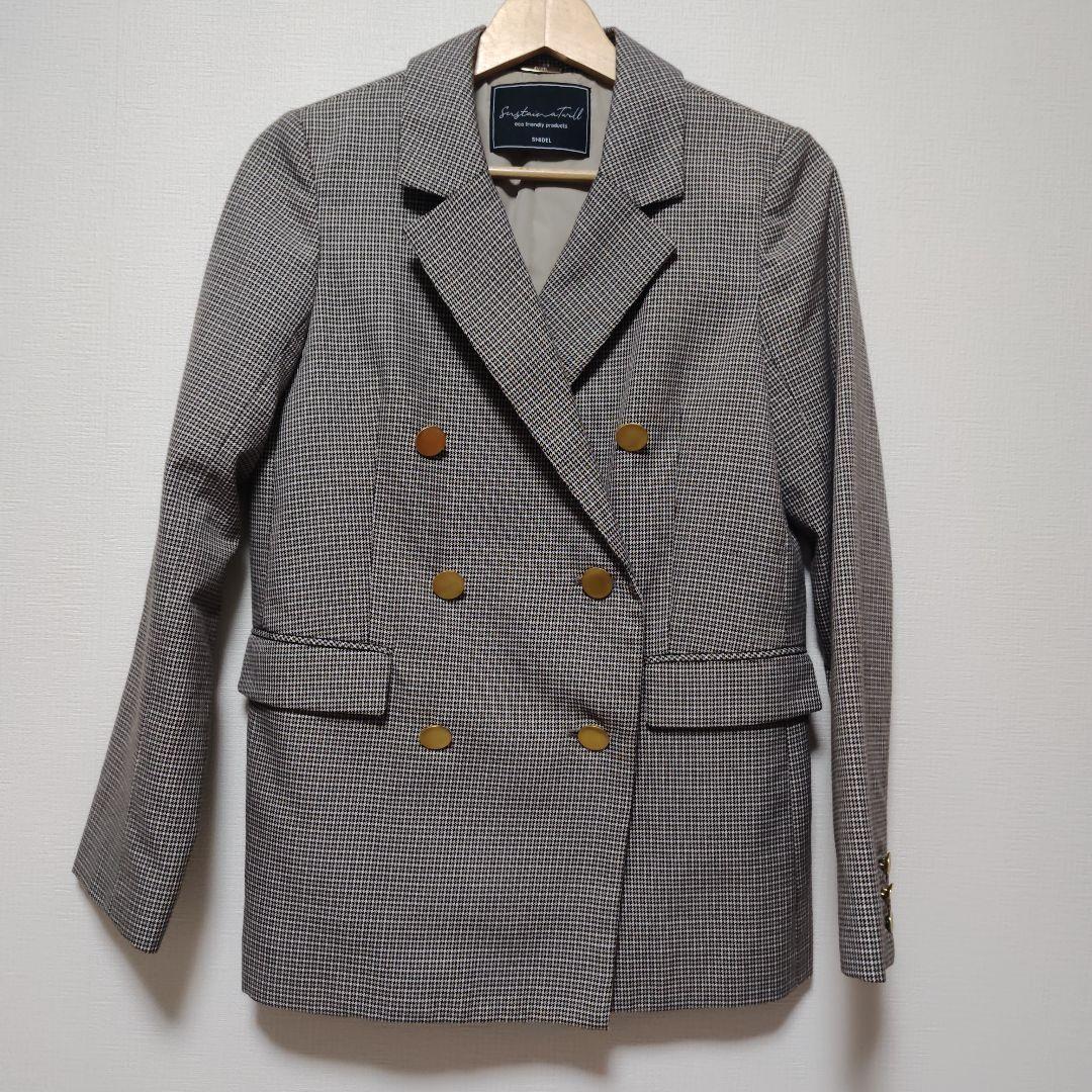 【美品】SNIDEL Sustainable　ダブルジャケット 金ボタン　0の写真2枚目