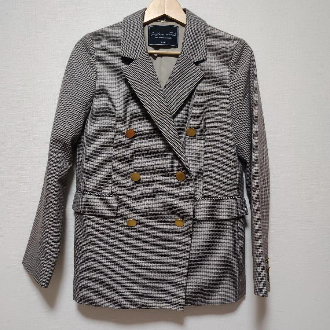 【美品】SNIDEL Sustainable ダブルジャケット 金ボタン 0の写真2枚目