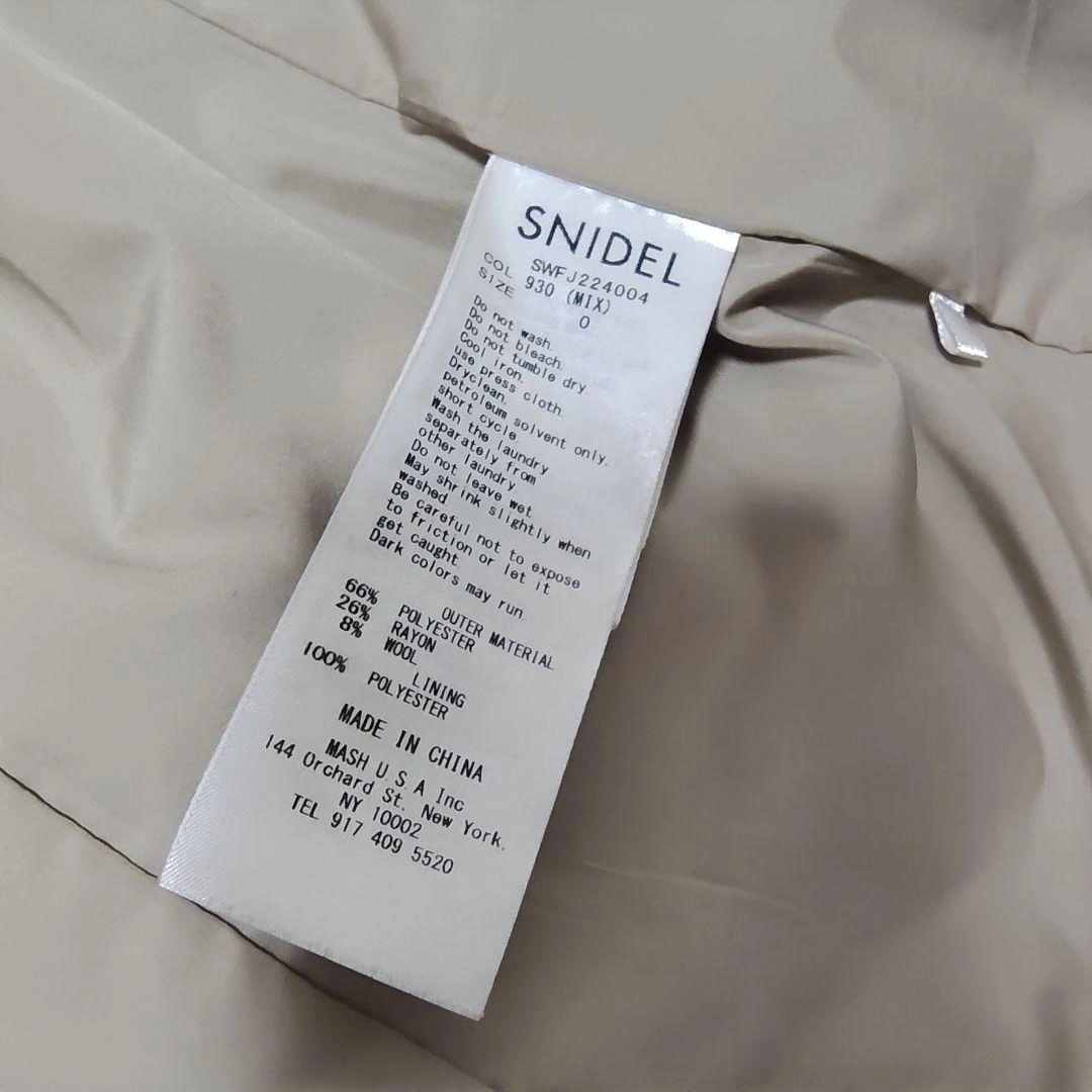 【美品】SNIDEL Sustainable ダブルジャケット 金ボタン 0の写真8枚目