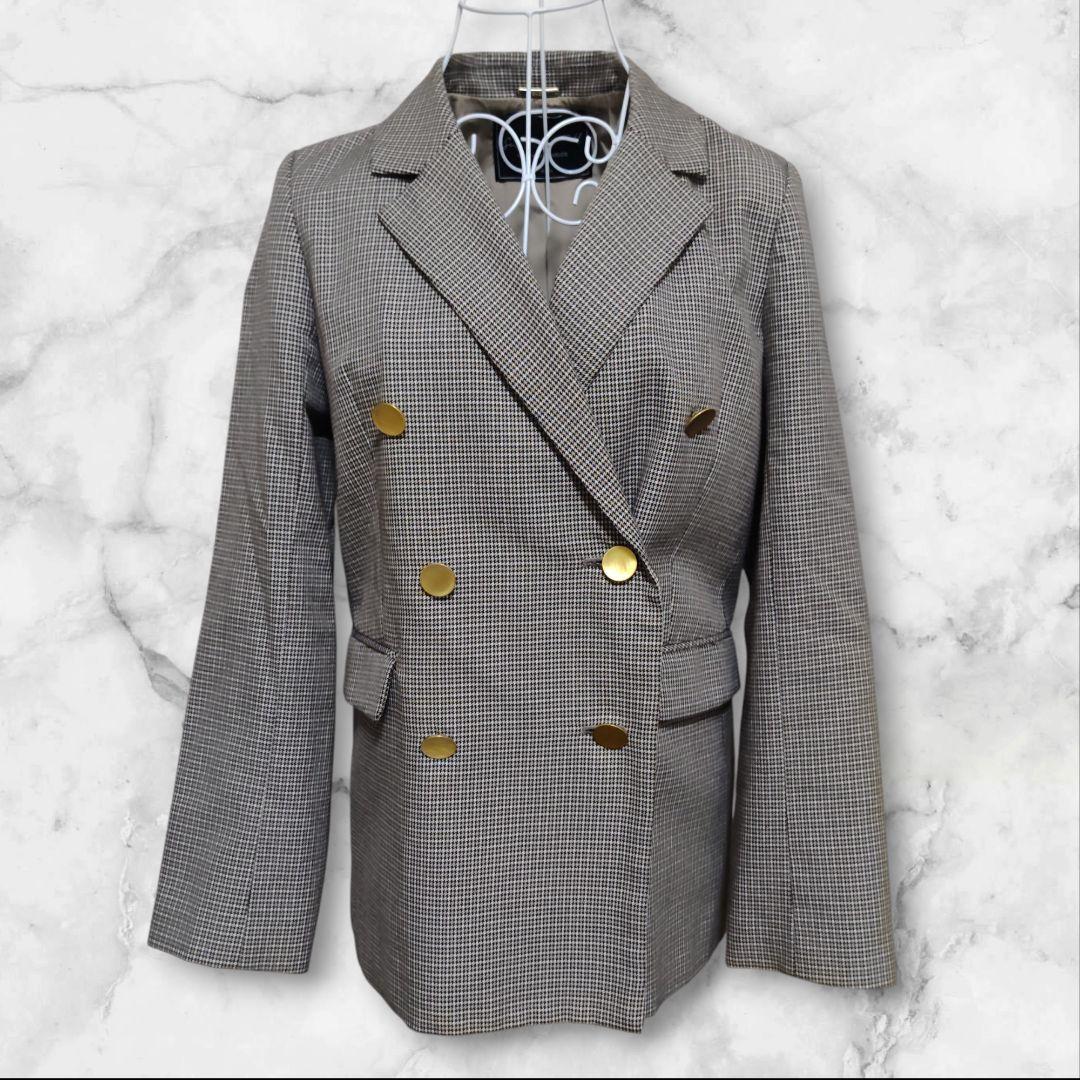 【美品】SNIDEL Sustainable　ダブルジャケット 金ボタン　0の写真9枚目