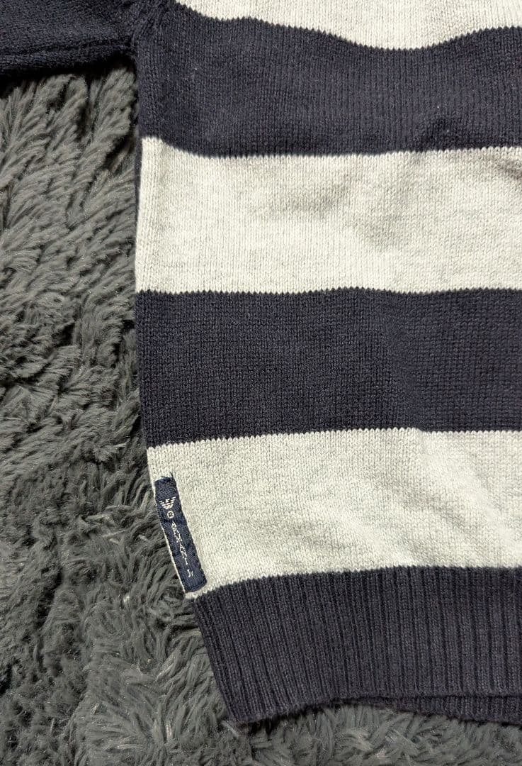 【美品】ARMANIJUNIOR アルマーニジュニア ニットブルゾン80cm 紺の写真8枚目