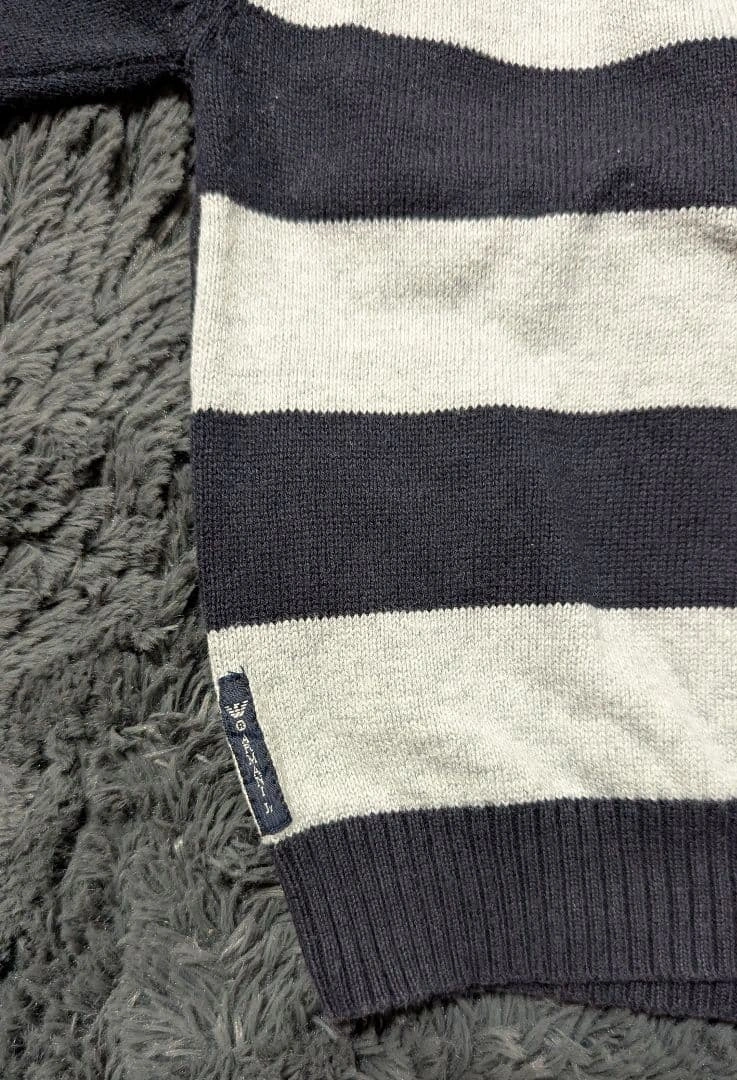【美品】ARMANIJUNIOR アルマーニジュニア ニットブルゾン80cm 紺の写真8枚目
