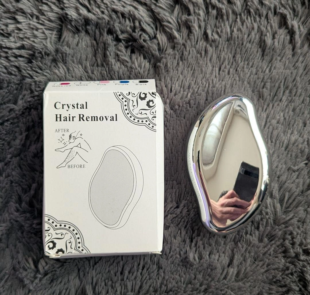 【新品未使用】クリスタル ヘアリムーバー 除毛 消しゴム 痛くない ピーリング