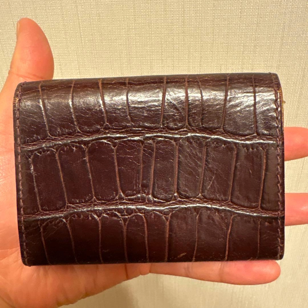 【Felisi】名刺入れ カードケース クロコダイルエンボスの写真2枚目