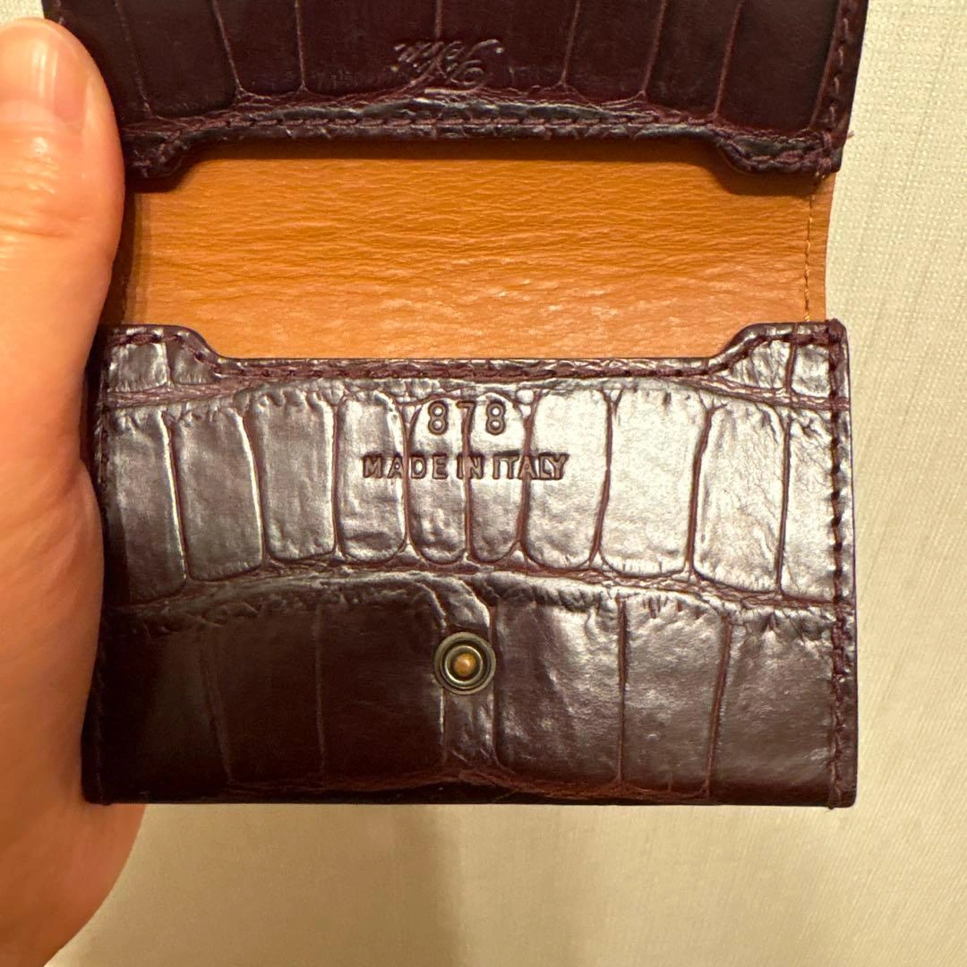 【Felisi】名刺入れ カードケース クロコダイルエンボスの写真5枚目