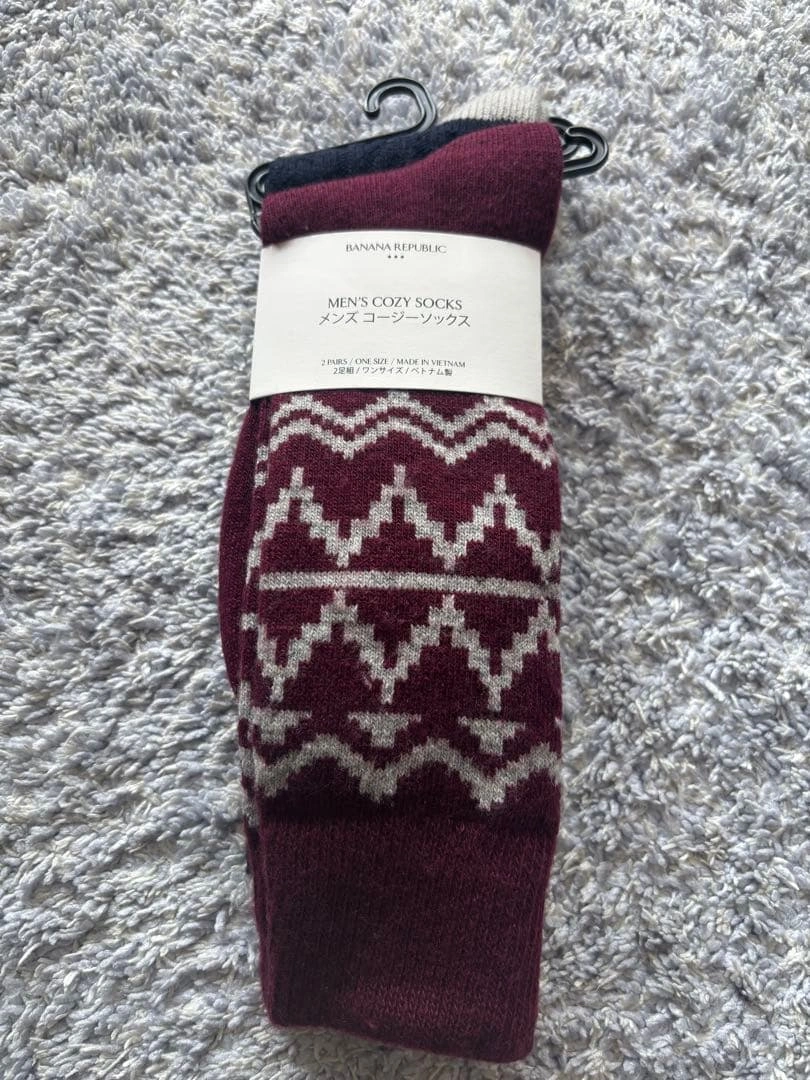 BANANA REPUBLIC コージー トラウザー ルームソックス(2足組)