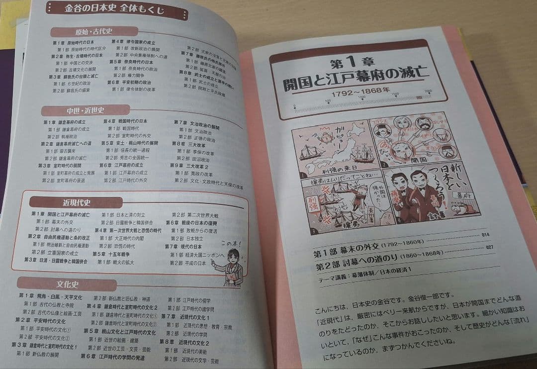 金谷の日本史「なぜ」と「流れ」がわかる本(改訂版)近現代史　CDと赤シート付きの写真5枚目