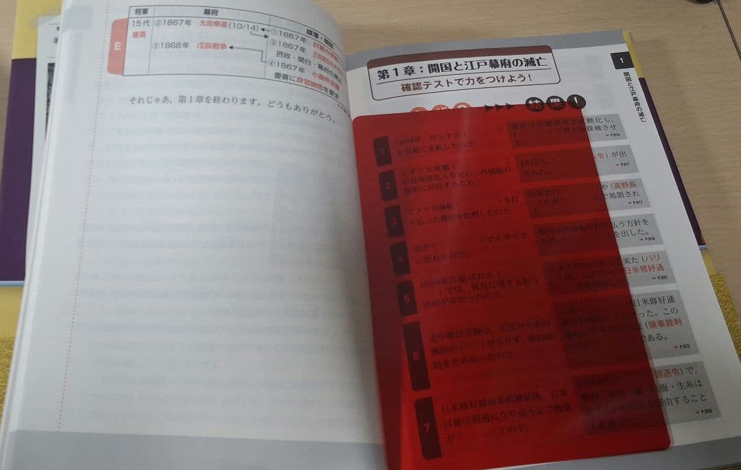金谷の日本史「なぜ」と「流れ」がわかる本(改訂版)近現代史　CDと赤シート付きの写真6枚目