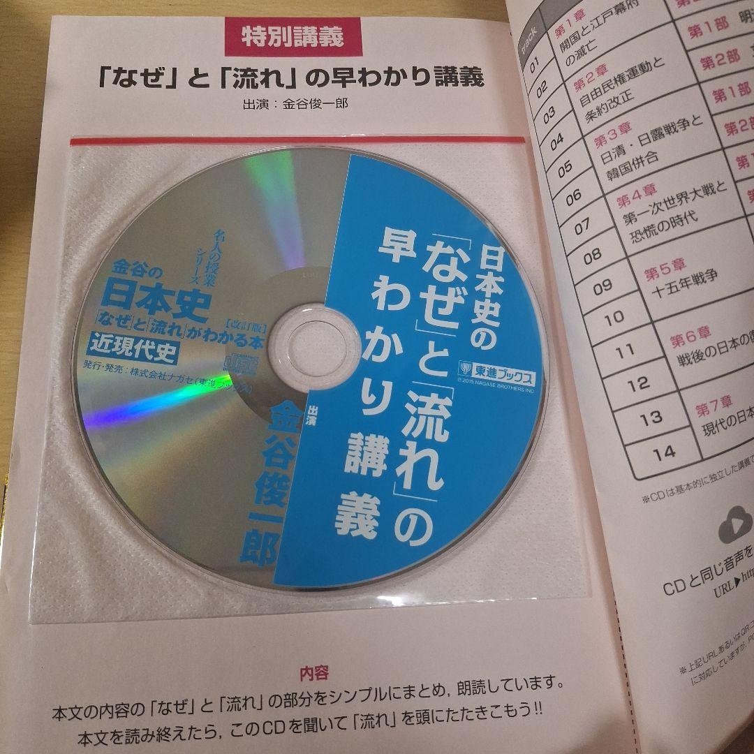 金谷の日本史「なぜ」と「流れ」がわかる本(改訂版)近現代史　CDと赤シート付きの写真7枚目