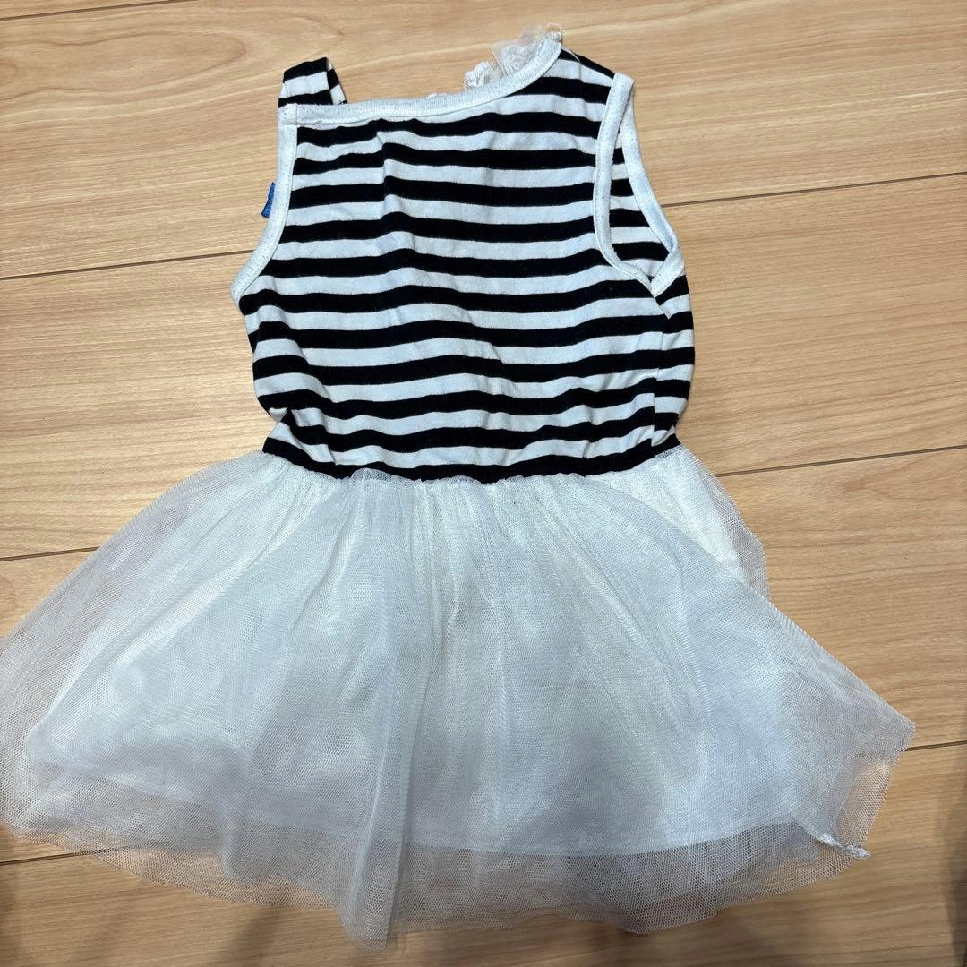 ストライプ柄チュールワンピースの写真2枚目